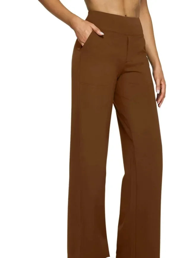 Lässige, lockere Hose mit geradem Bein für Damen, Sommer, Neuankömmling 2024, Taschendetail, bequeme Passform, lange Hose, modisch