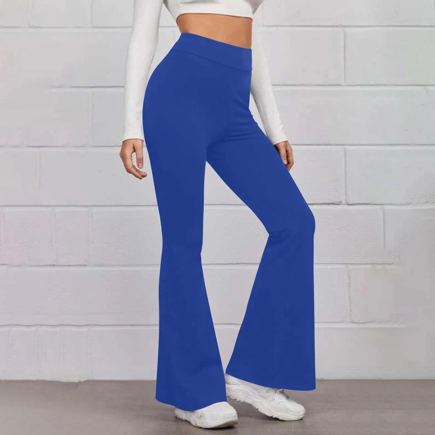 Sport Micro Flared Fitness Hosen Yoga erscheinen dünn hoch taillierte Hüfte heben nahtlose Hose mit weitem Bein ausgestellte Hosen für Frauen