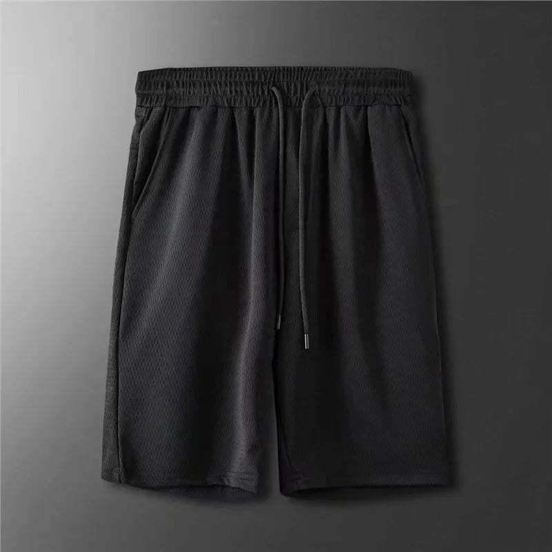 Herren-Freizeithose mit lockerer Passform, ultradünn, vielseitig, gerades Bein, sportlich, drapiert, Eisseidenhose, Sommer, leicht