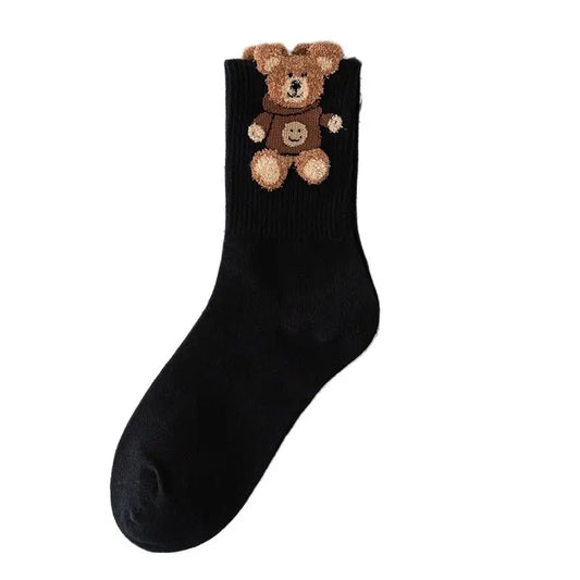 3 Pairs Cool Women Cute Cartoon Cotton Socks Set Female Korean Ladies Japanese Girls Students Short Socks For Women.