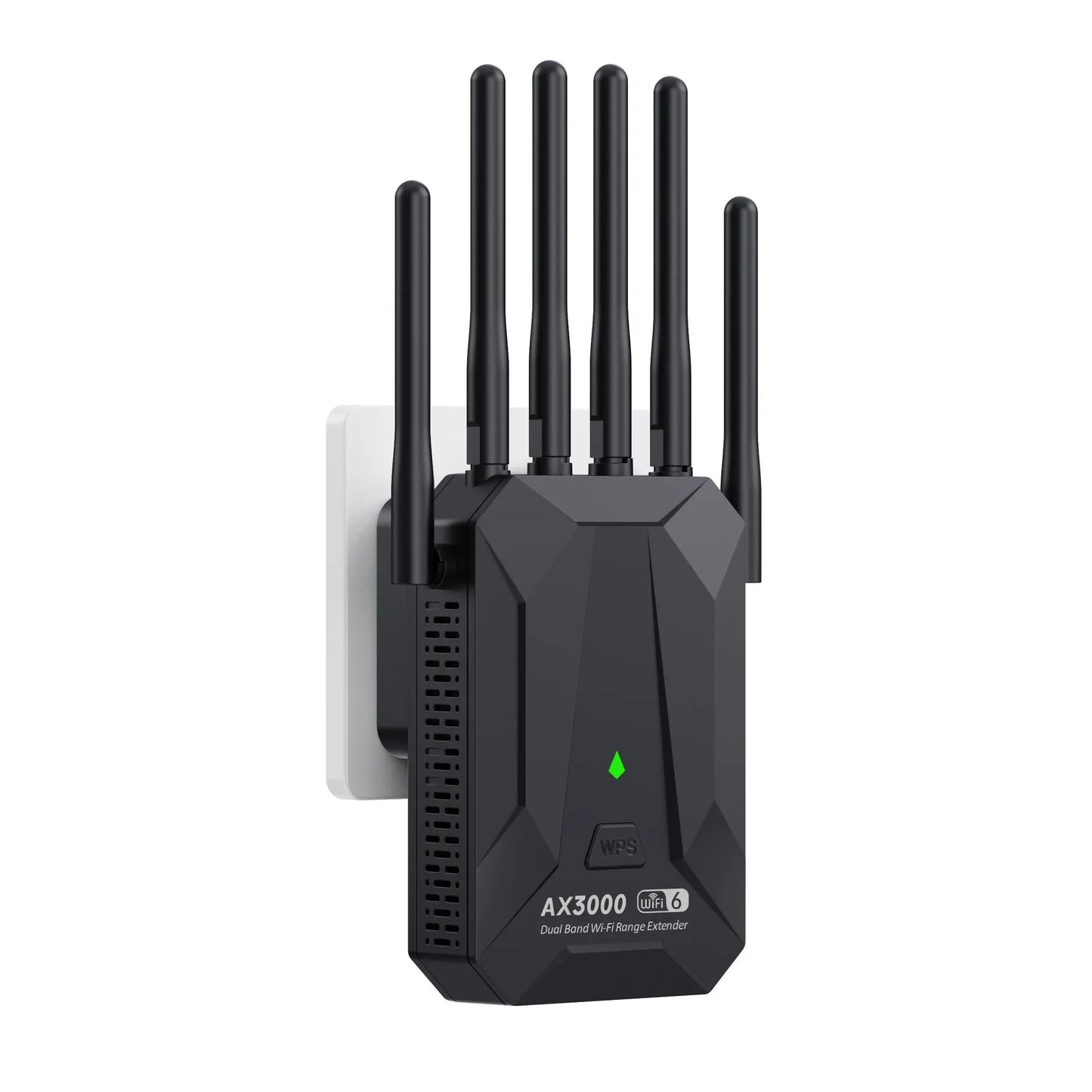 WiFi 6 AX3000 Wireless Repeater Dual Band 2.4GHz 5GHz 802.11AX Wi-Fi 6 Extender Amplifier WPS Router Long Range Signal Booster.