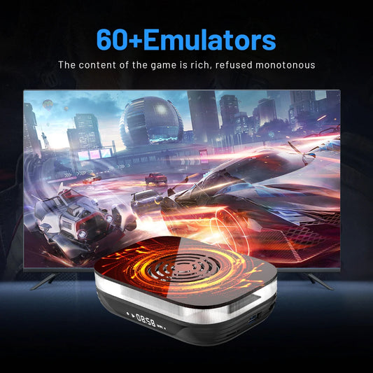 KINHANK Amlogic S905X4 Retro Video Game Console Super Console X4 Plus 90000 Game for 60+ Emulator Arcade/MAME/NAOMI Game Console.