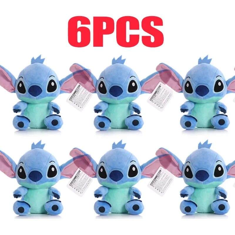 20cm Original Plush Stitch Baby Movie Cartoon Model Doll Children Action Figures Stuffed Toys Pendant Gifts