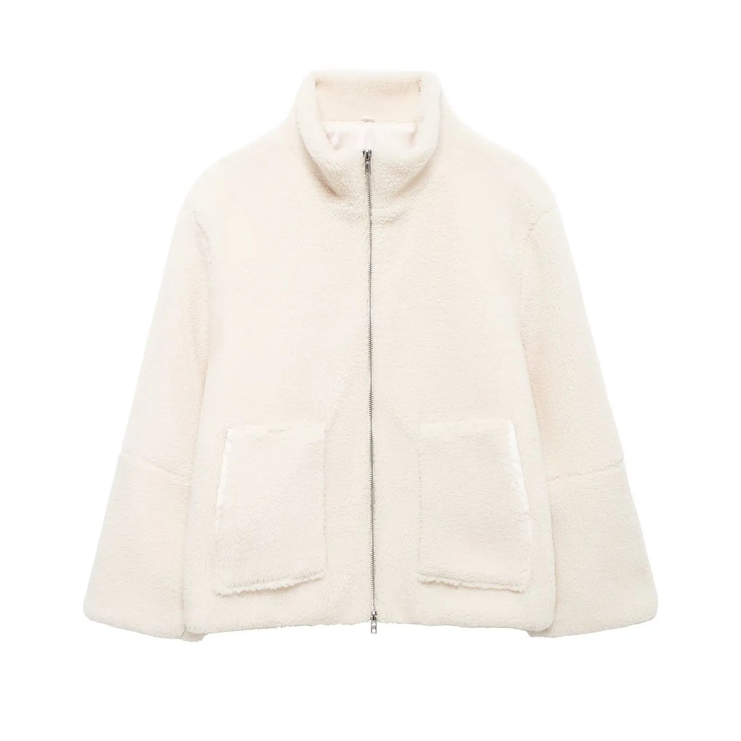 Winter Fleece frauen Mantel Zipper Stehkragen Lose Verdickt Mantel frauen Herbst Warme Neue Casual Trendy frauen Mantel