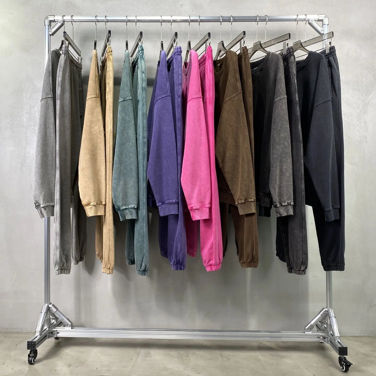 Vier Jahreszeiten Neue Mode Für Männer Casual Trendy Amerikanischen Gewaschen Gewachst Lose Einfarbig Hosen Gerade Jogger Hosen Männliche Hosen