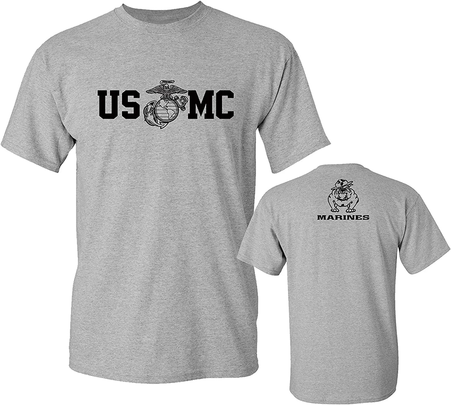 US Marine Corps Bull Dog USMC Military T-Shirt 100% Cotton O-Neck Summer Short Sleeve Casual Mens T-shirt Size S-3XL.