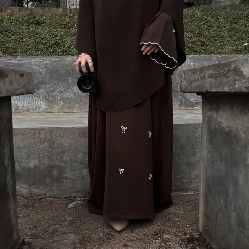 Luxus Dubai Schmetterling Stickerei Abaya Muslimische Frauen Modest Kleid Islamischen Femme Urlaub Outfit 2025, Mode Türkei Kaftan Robe