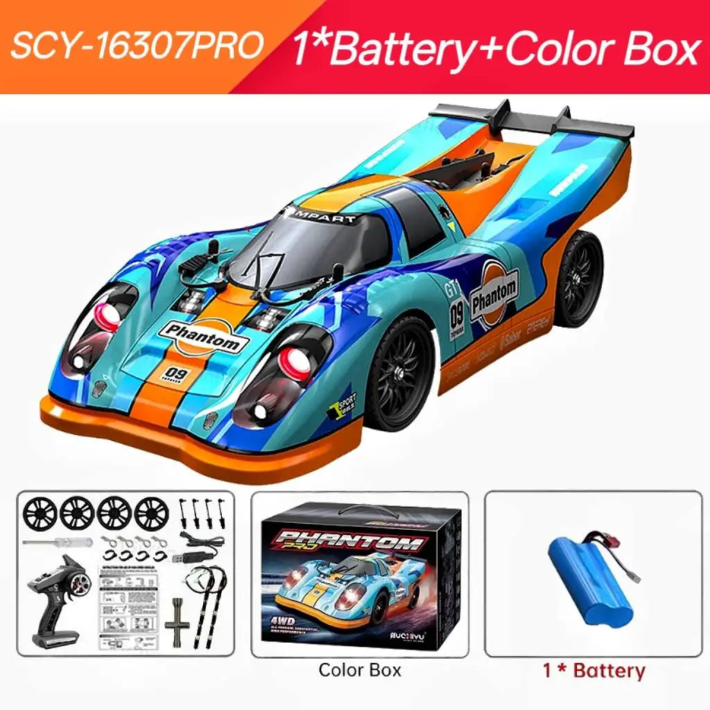 16307PRO 1:16 70KM/H Brushless Remote Control Car High Speed Drift Racing Car Four Wheel Drive Off Road Vehicle Boys Toy Gift