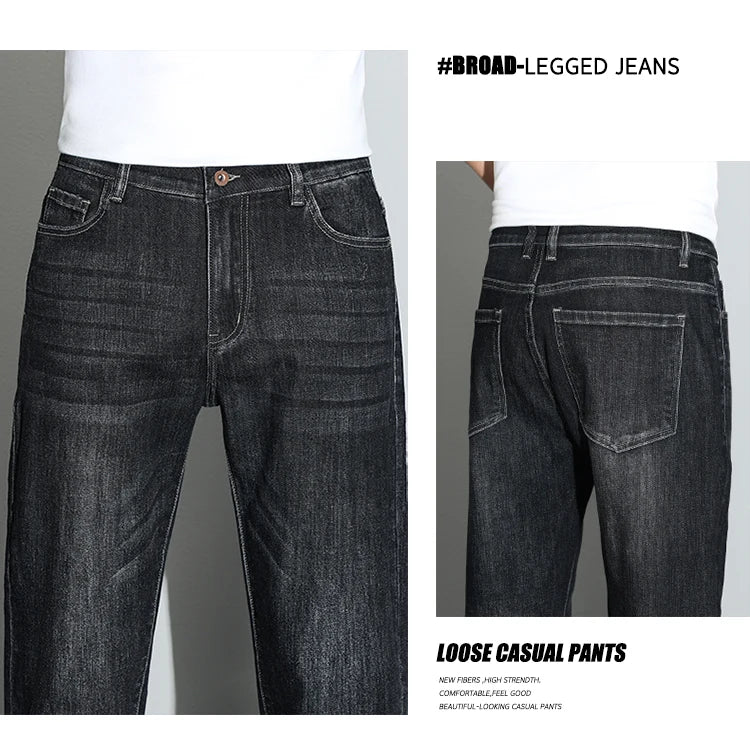 190 cm 200 cm hohe Jeans für Herren, gerade, normale Passform, Denim-Hose, männlich, Teeneeger, Stretch, extra lang, Länge 110, 115 cm, 120 cm, verlängert
