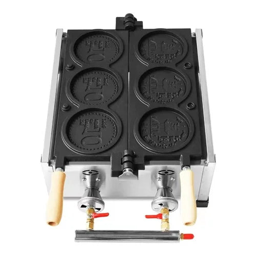 ITOP WG-1 Commerical Coin Waffle Maker Non Stick Pan Waffle Maker Snack Maker Bread Machine Round Waffle Maker Timer 110V 220V