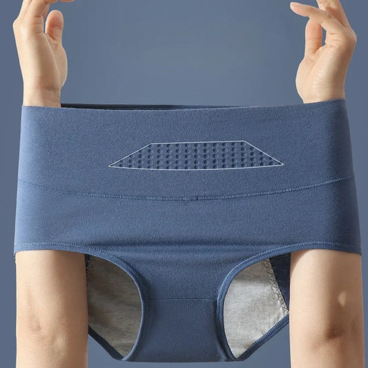 High Waist Menstrual Women's Panties Widen Period Pants Leak Proof Physiological Underwear Cotton Female Briefs Plus Sizes L-4XL.