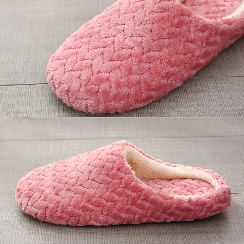 Unisex flauschige Hausschuhe weiche leichte rutsch feste bequeme Innen rutschen für den Herbst Winter