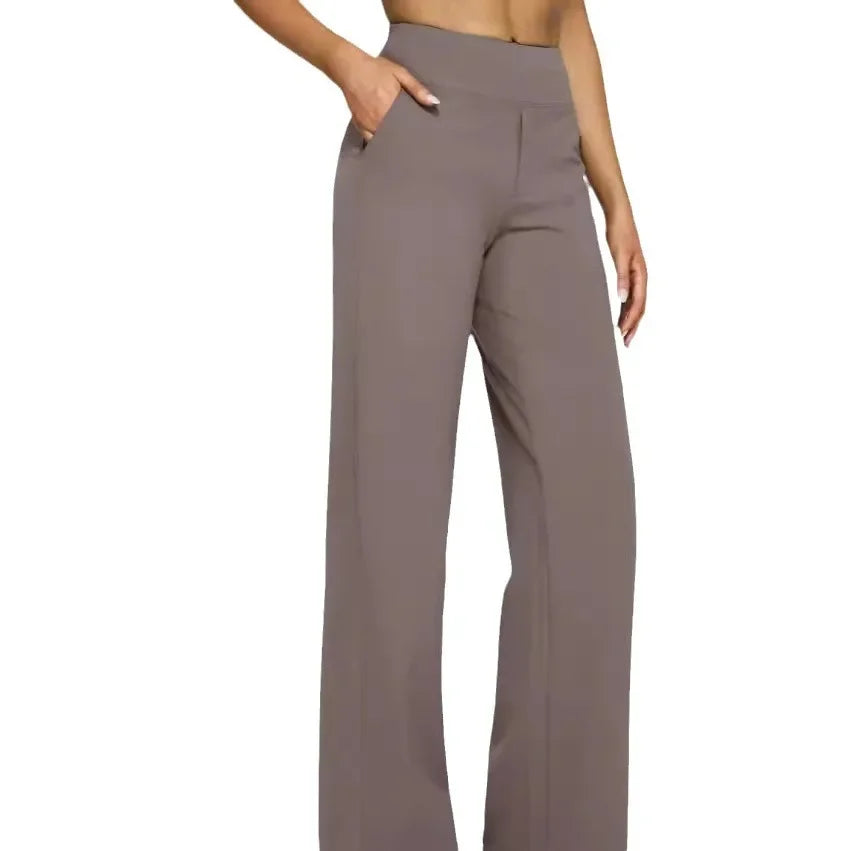 Lässige, lockere Hose mit geradem Bein für Damen, Sommer, Neuankömmling 2024, Taschendetail, bequeme Passform, lange Hose, modisch