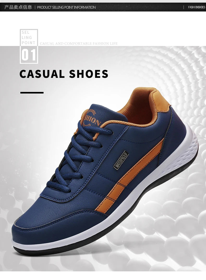 Pu Leder Männer Schuhe Turnschuhe Trend Casual Atmungsaktive Freizeit Männlichen Turnschuhe Nicht-Slip Schuhe Vulkanisierte Schuhe Tenis Masculino