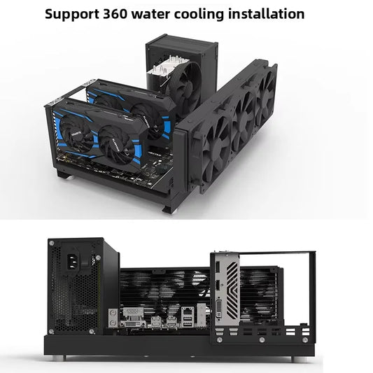 DIY Chassis X79 X99 Computer Case ATX Open Motherboard Holder ATX/-ATX/ITX Open Chassis PC Frame Chassis with Fine Mesh Steel.