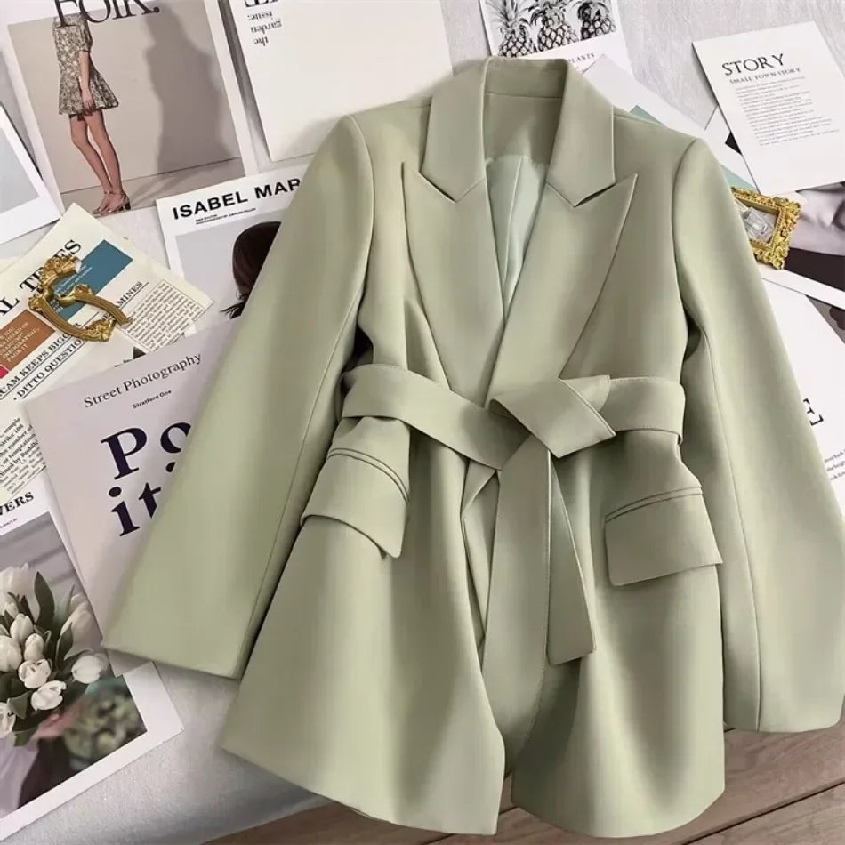 Blazer für Damen, Frühling und Herbst, neu in der Oberbekleidung, Bürodame, modische Blazer, lockere Passform, Damenbekleidung, Mäntel, Damenjacke