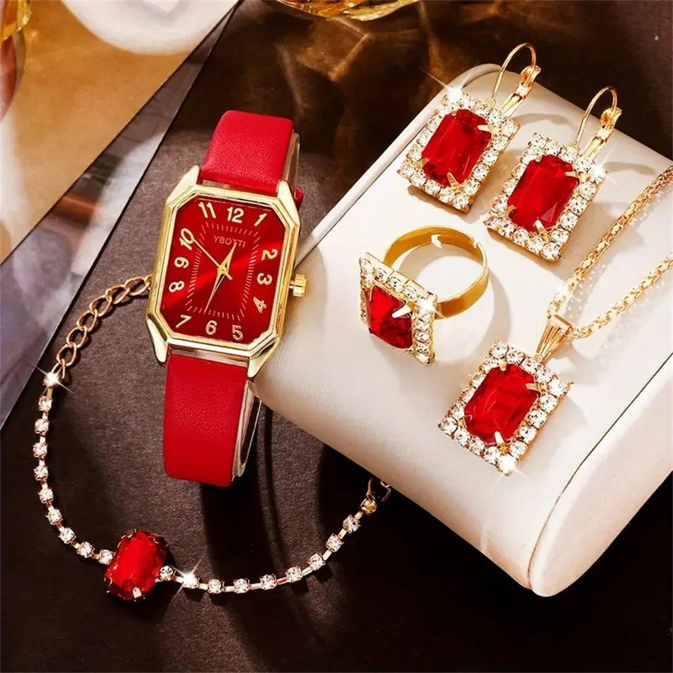 Luxury Fashion Square Women's Watches Brand Ladies Quartz Wristwatch Classic Simple Femme Blue Leather Band Relogio Feminino.