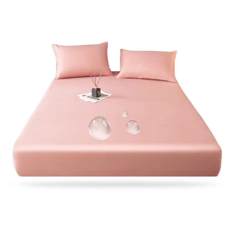 WOSTAR Waterproof mattress protector cover 150x190 single double queen king size elastic fitted sheet style bed protection pad.