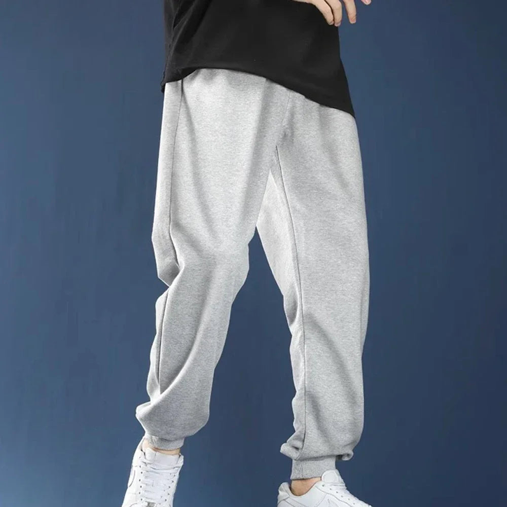 Männer Casual Jogginghose Fleece Sport Hosen Unisex Fashion Solid Lose Hosen Streetwear Herbst Winter Jogging Fitness Hosen
