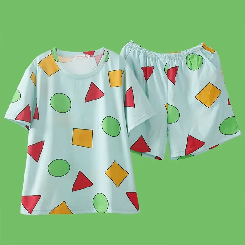 1 Satz Sommer-Damen-Pyjamas, zweiteilig, sexy, lässig, Leibchen, Unterhemd, Shorts, Homewear-Anzug