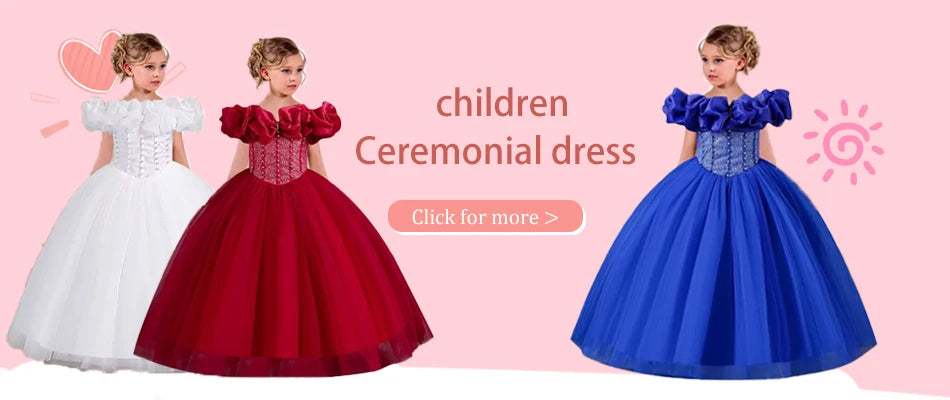 Blumen mädchen Hochzeits kleid lang ärmel ige Spitze Kleid elegante Mädchen Kunst Leistung Prinzessin Kleid Mädchen Karneval Kleidung