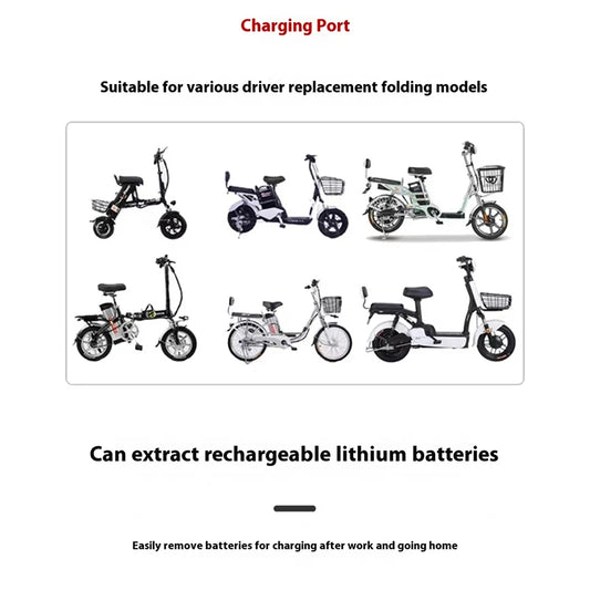 Silver Fish 36V/48V/60V 10Ah 20A lithium battery pack suitable for 1800W handheld folding two wheeled scooter battery+5A charger.