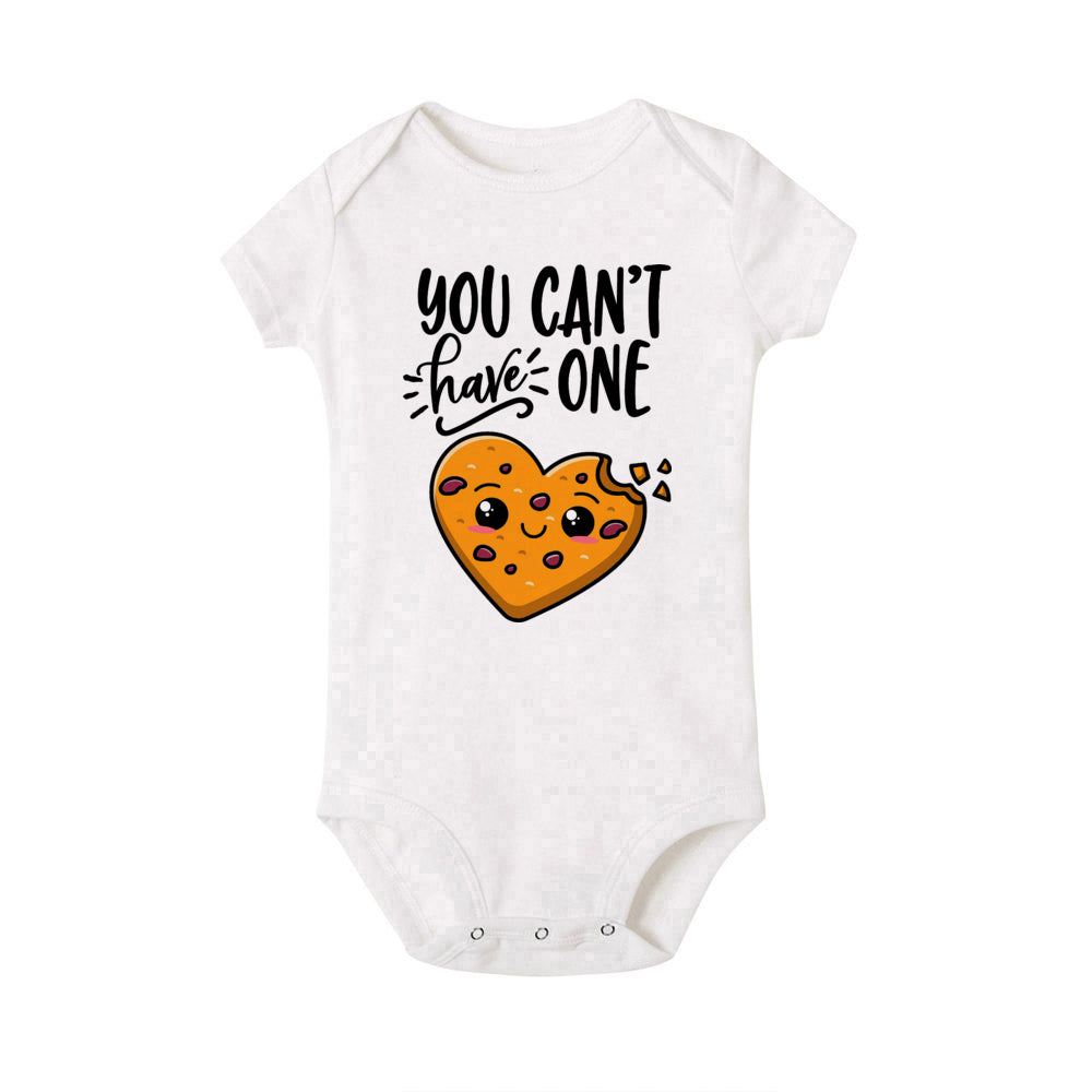 Zwillings-Body kann niemandem ohne den anderen Baby-Strampler haben. Lustiger Milch- und Keks-Zwillings-Bodysuit. Niedlicher Baby-Overall für beste Freunde