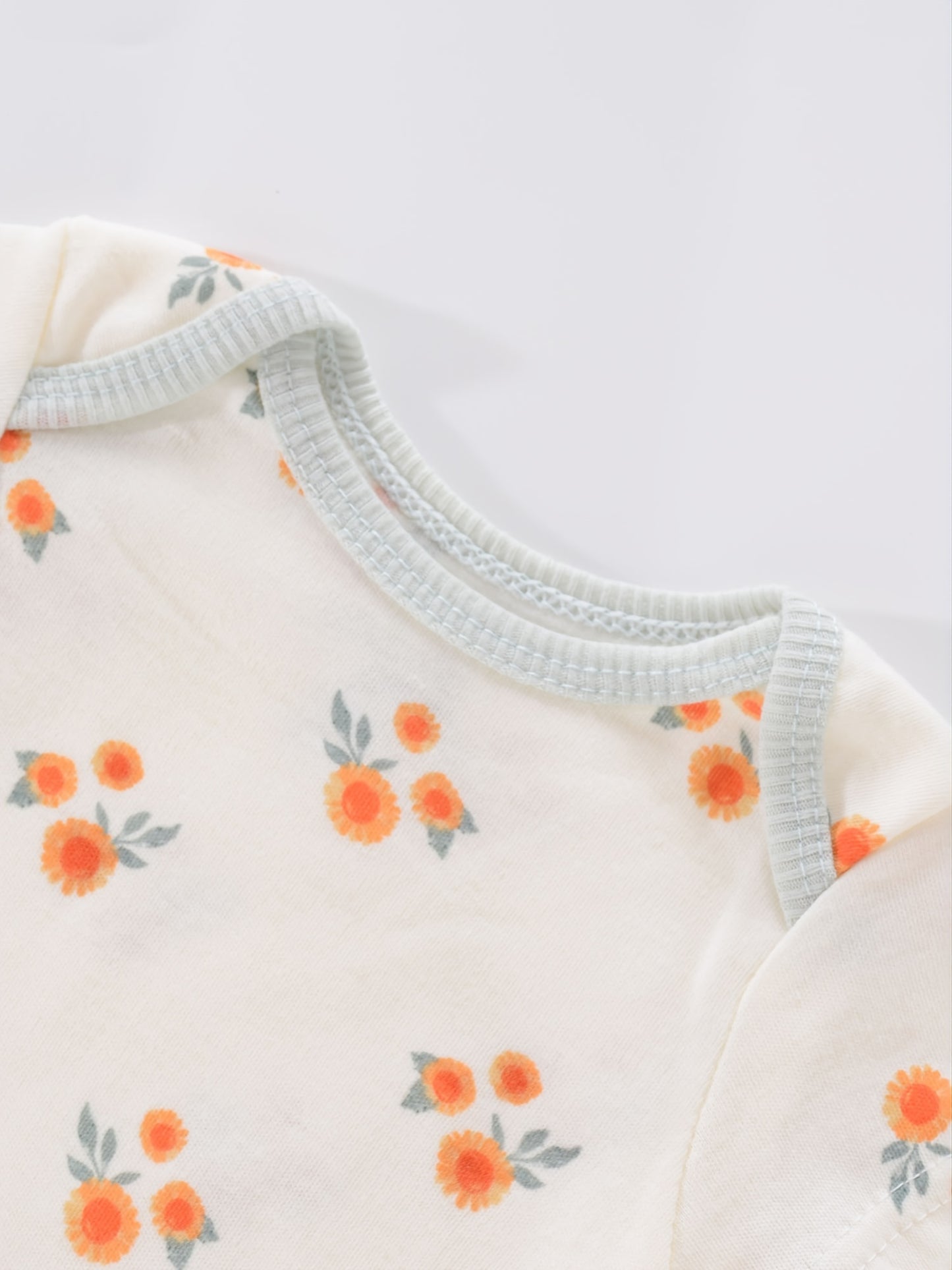 4PCS Neugeborenen Strampler Kurzarm Rundhals Cartoon Tier Blumen Drucken Body Onesies Für Baby Jungen Und Mädchen Kleidung