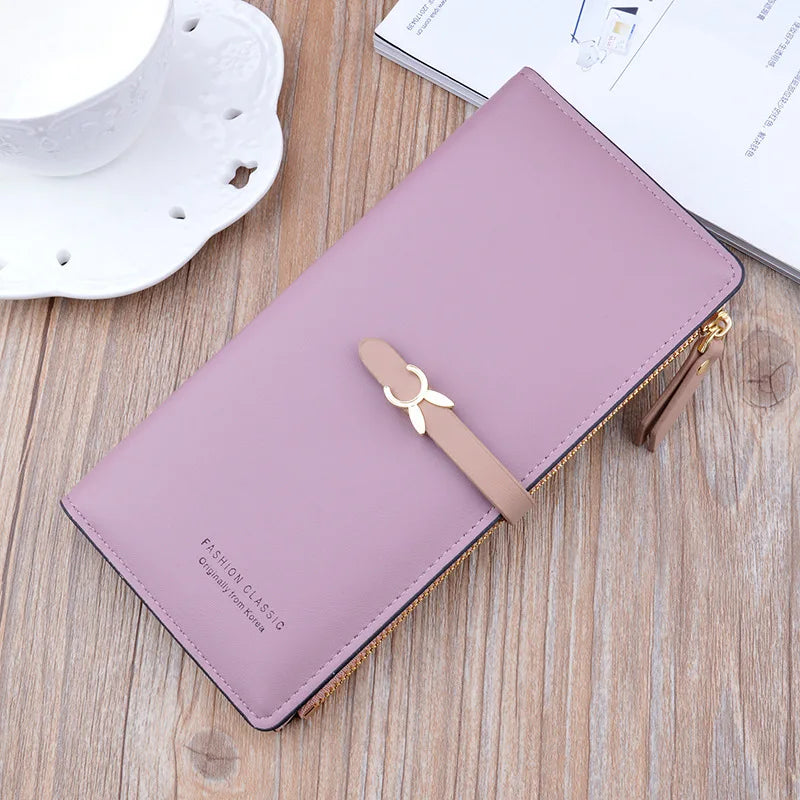 New Trends Wallets Women Luxury Brand Design Long Wallet Zipper Purses Female Short Coin Purse Credit Card Holder