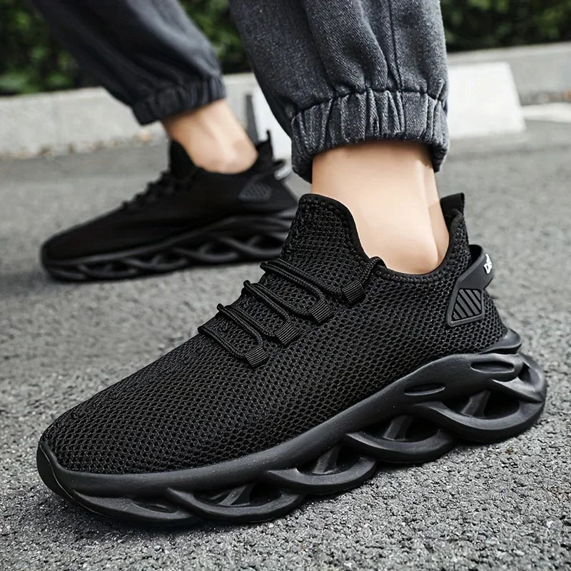 Männer Casual Sport Schuhe Atmungsaktive Leichte Turnschuhe Outdoor Mesh Schwarz Laufschuhe Athletisch Jogging Tenis Wanderschuhe