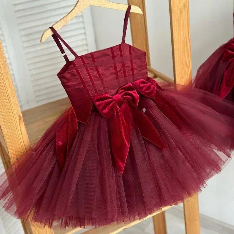 Mädchen Sling Prinzessin Kleid Kinder Kleid Neue Geburtstag Party Outfit Formelle Veranstaltung Passende Leistung Tragen Kleider