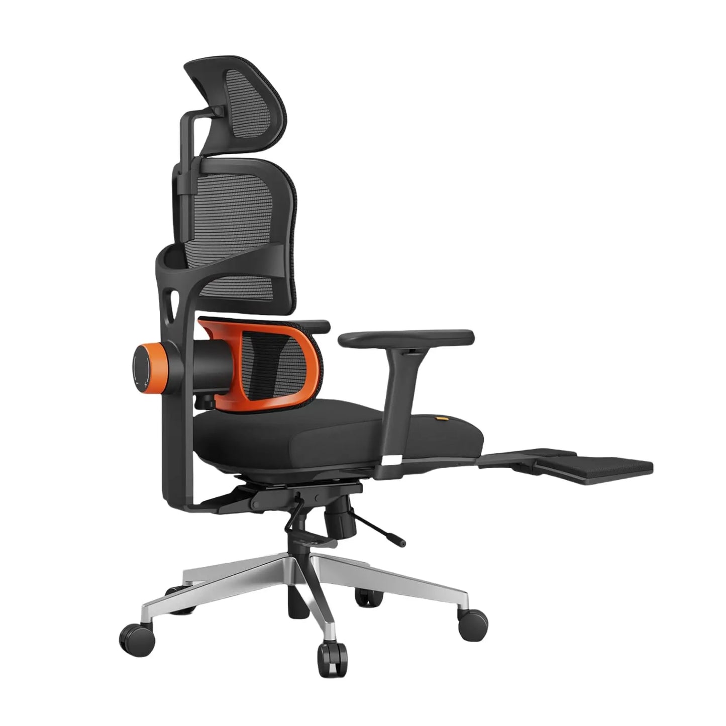 NEWTRAL NT002 Ergonomischer Bürostuhl mit Fußstütze, adaptiver Lordosenstütze, 3D Armlehne und Verstellbare Kopfstütze, Schreibtischstuhl aus Mesh für Büro