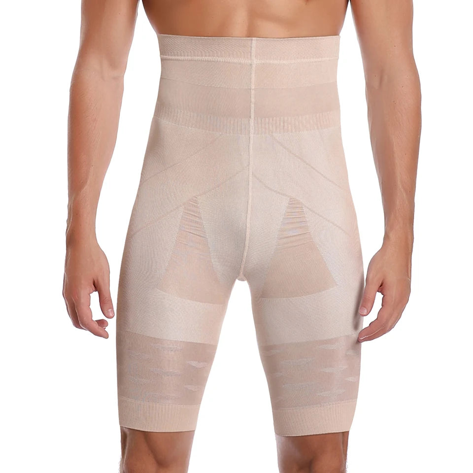 Männer Body Shaper Bauch-steuer Shorts Shapewear Bauch Gürtel Boxer Briefs Hohe Taille Abnehmen Unterwäsche Bein Kompression Höschen