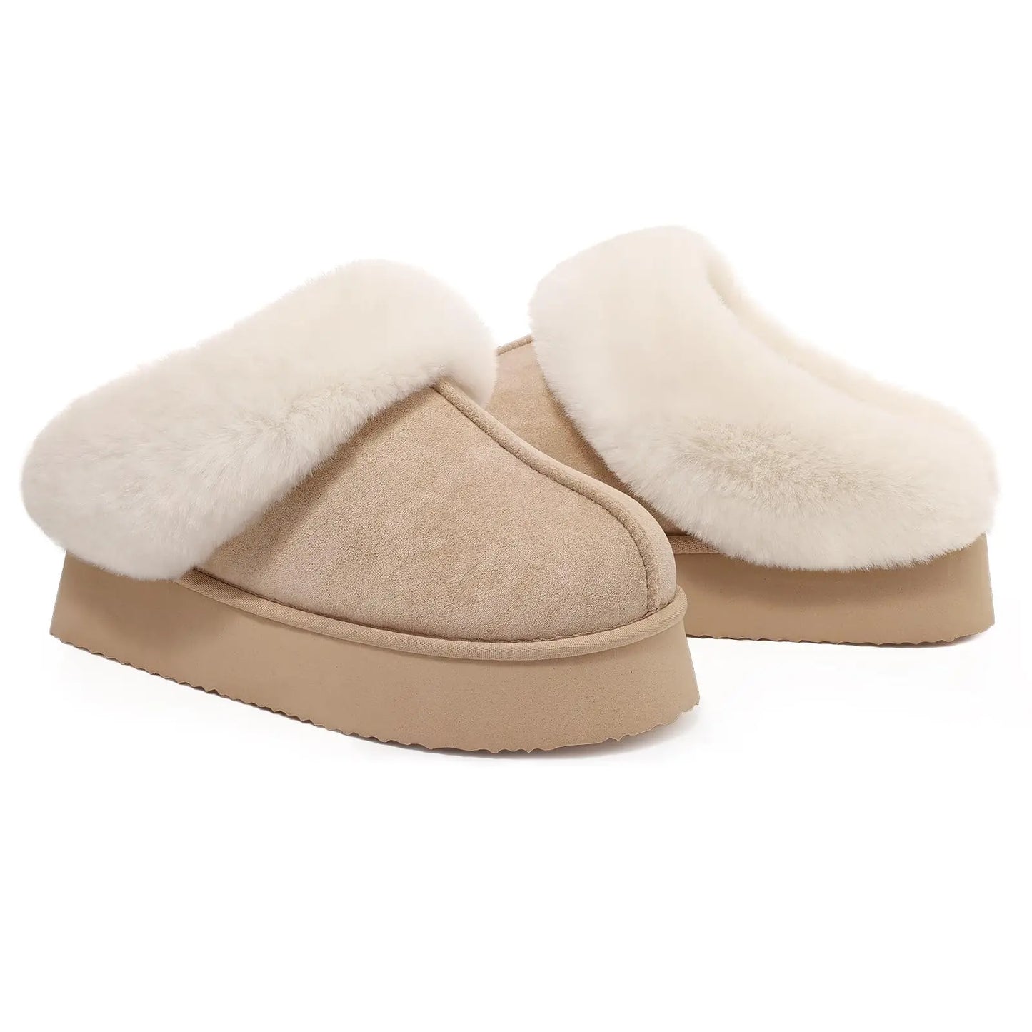 Eyriphy, Größe: 36-37 bis 46-47, Winter-Baumwollschuhe/ Pelzig/ Plateauschuhe/ Damenschuhe/ Hausschuhe Herren/ Baumwollhausschuhe Damen
