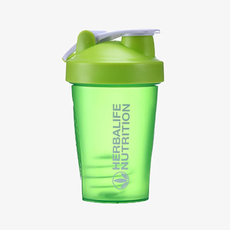 400ml Portable Protein Powder Shaker Bottle Leak Proof Water Bottle for Gym Fitness Training Sport Shaker Mixing Cup with Scale.