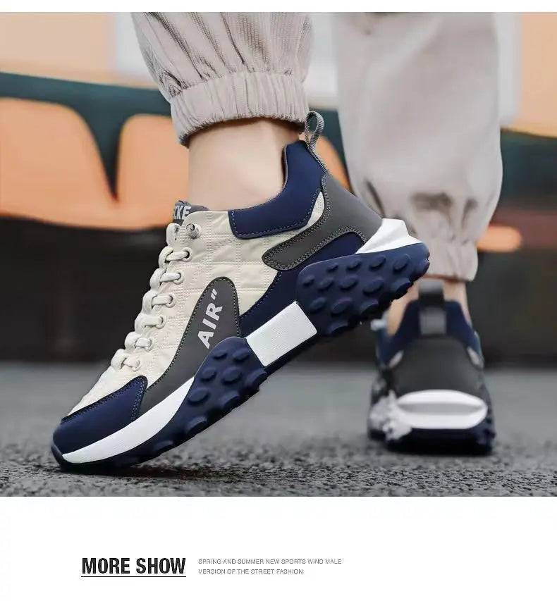 Männer Turnschuhe Plattform Männer Schuhe 2025, Neue Laufschuhe für Männer Luxus Marke Lässig Vulkanisierte Schuhe Bequem Tenis Masculino