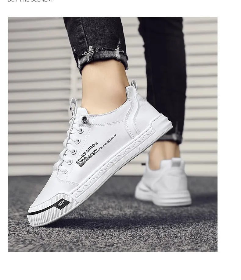 Neue Turnschuhe Leinwand Schuhe für Männer im Angebot Herbst Atmungsaktive Slip auf Männliche Turnschuhe Flache Vulkanisierte Schuhe Eis Seide Tenis Masculino