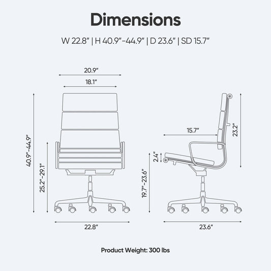Verstellbarer Bürostuhl aus echtem Leder mit Lordosenstütze, Legierungsarmbasis, Chefsessel, ergonomische Schreibtisch-Computerstühle