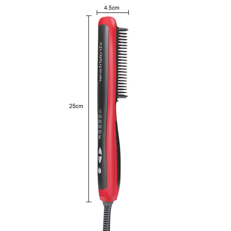 Salon Professional Negative Ion Straight Hair Comb Portable And Fast Heating Negative Ion Straight Hair Comb Styling Tool.