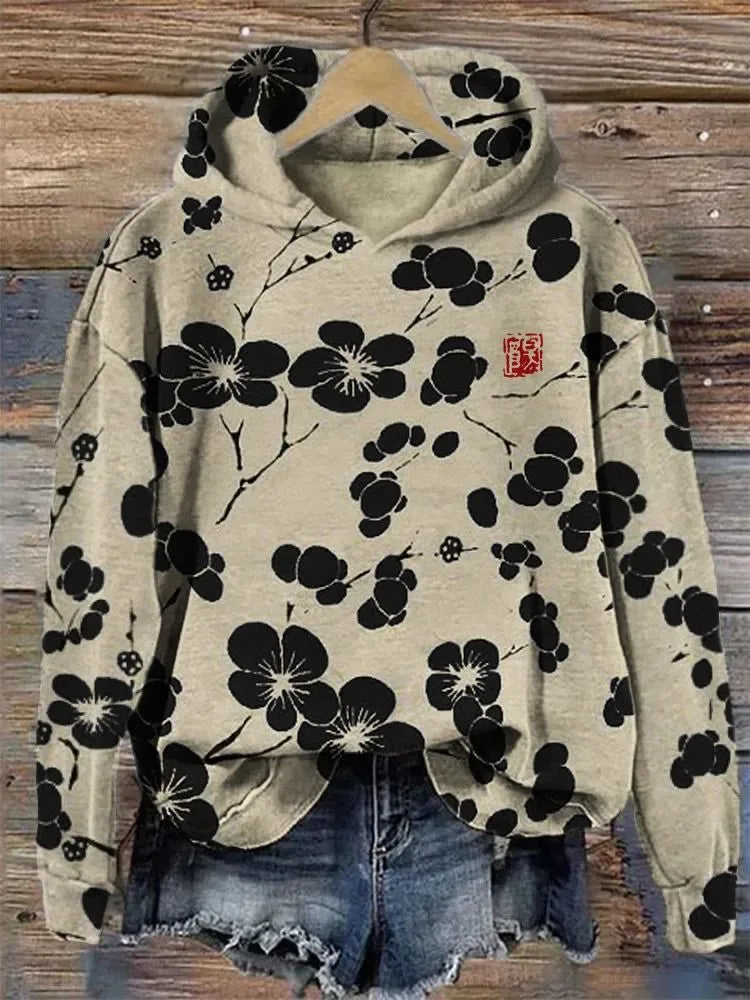 Flower Floral 3D Print Hoodies Women's Fashion Hooded Sweatshirts Streetwear Pullover Y2K Tops Tracksuit Unisex Coat Clothing.