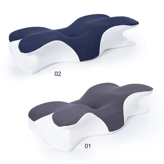 Ergonomic Sleep Cervical Vertebra Pillow Neck Protection Side Sleeping Butterfly Pillow Sleep Cervical Orthopedic Neck Pillow.