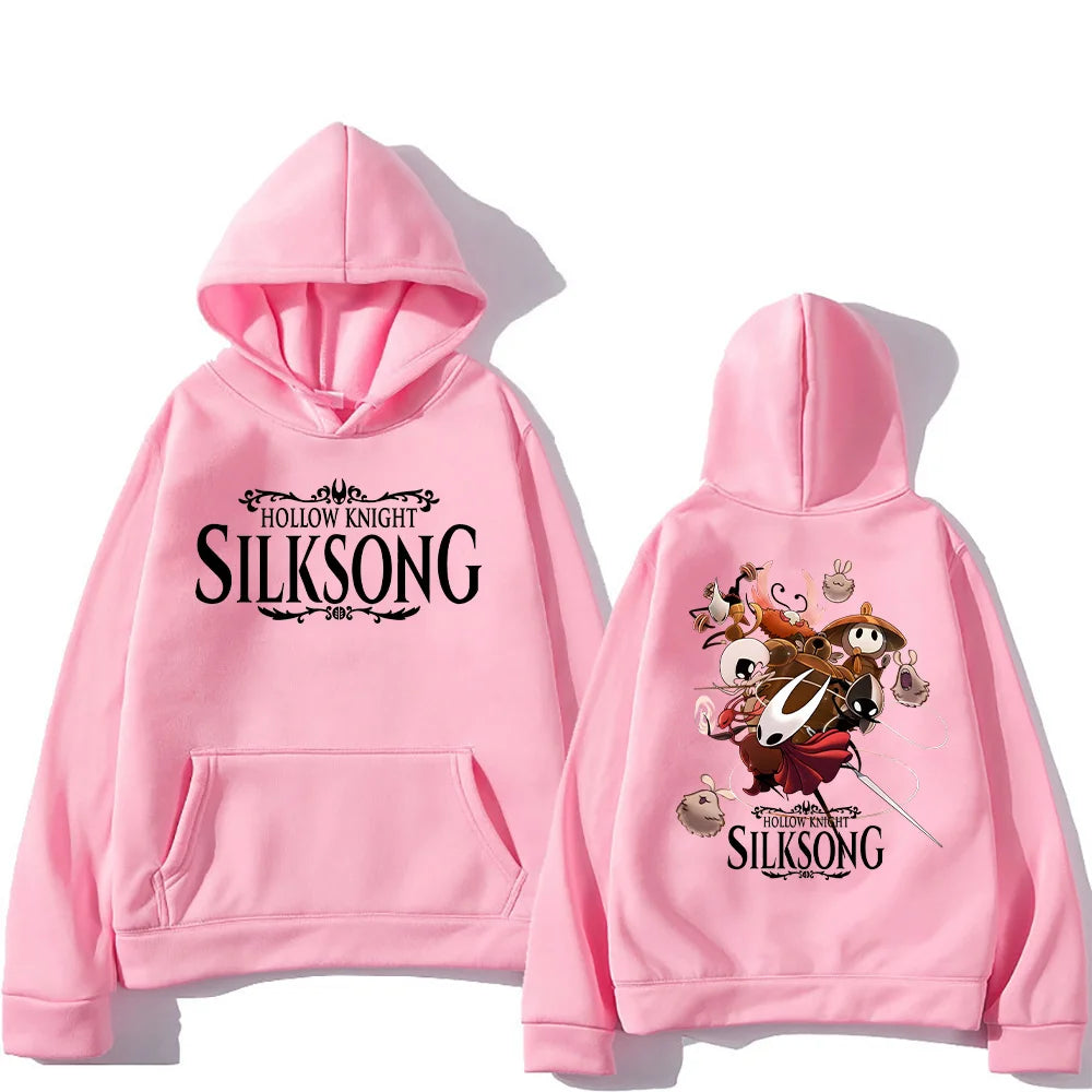 Hollow Knight Silksong Hot Game Hoodies Long Sleeve Fashion Casual Pullovers High Street Women Men Sweatshirt Fashion Streetwear.
