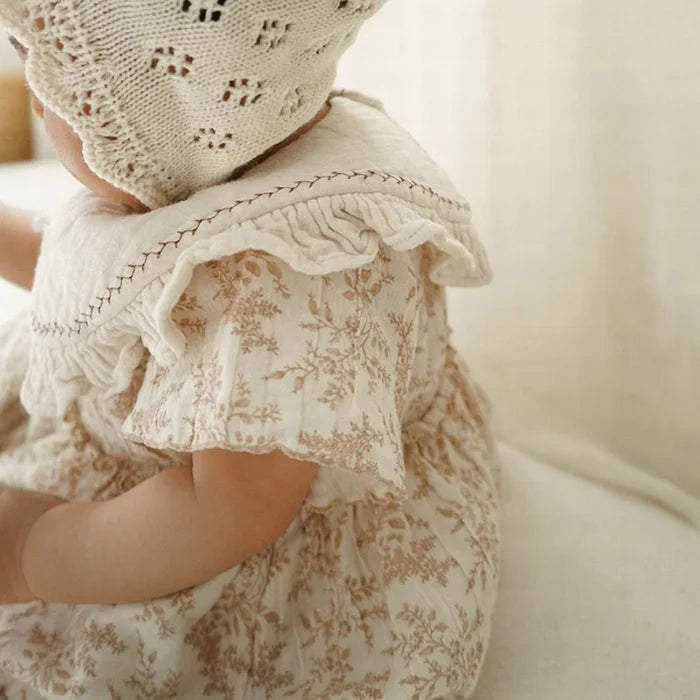 2024 neue Sommer Kleinkind Baby Body suits ärmellose Baumwolle Druck Neugeborenen Baby Overall 0-24m Kinder kleidung