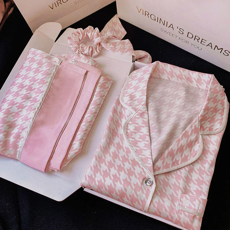 Sommer Damen Eis Seide Premium Gefühl Pyjamas Homewear Set Mädchen Kurzarm Sexy Spitze Spitze Einfache Pyjamas Homewear Set