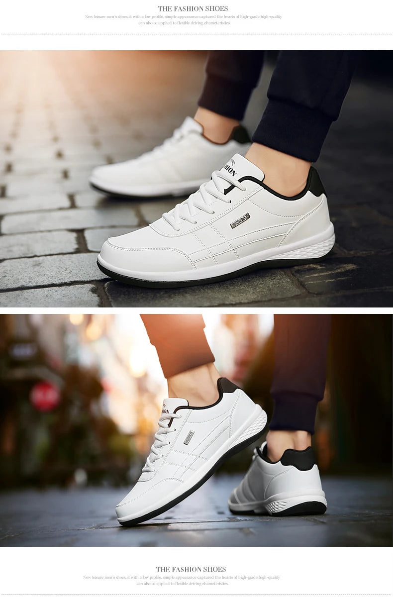Pu Leder Männer Schuhe Turnschuhe Trend Casual Atmungsaktive Freizeit Männlichen Turnschuhe Nicht-Slip Schuhe Vulkanisierte Schuhe Tenis Masculino