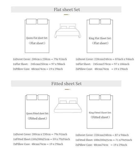 Luxury Satin Jacquard Cotton Bedding Set Gold Leaves Egyptian Cotton Smooth Duvet Cover Set Flat/Fitted Sheet Pillowcases.