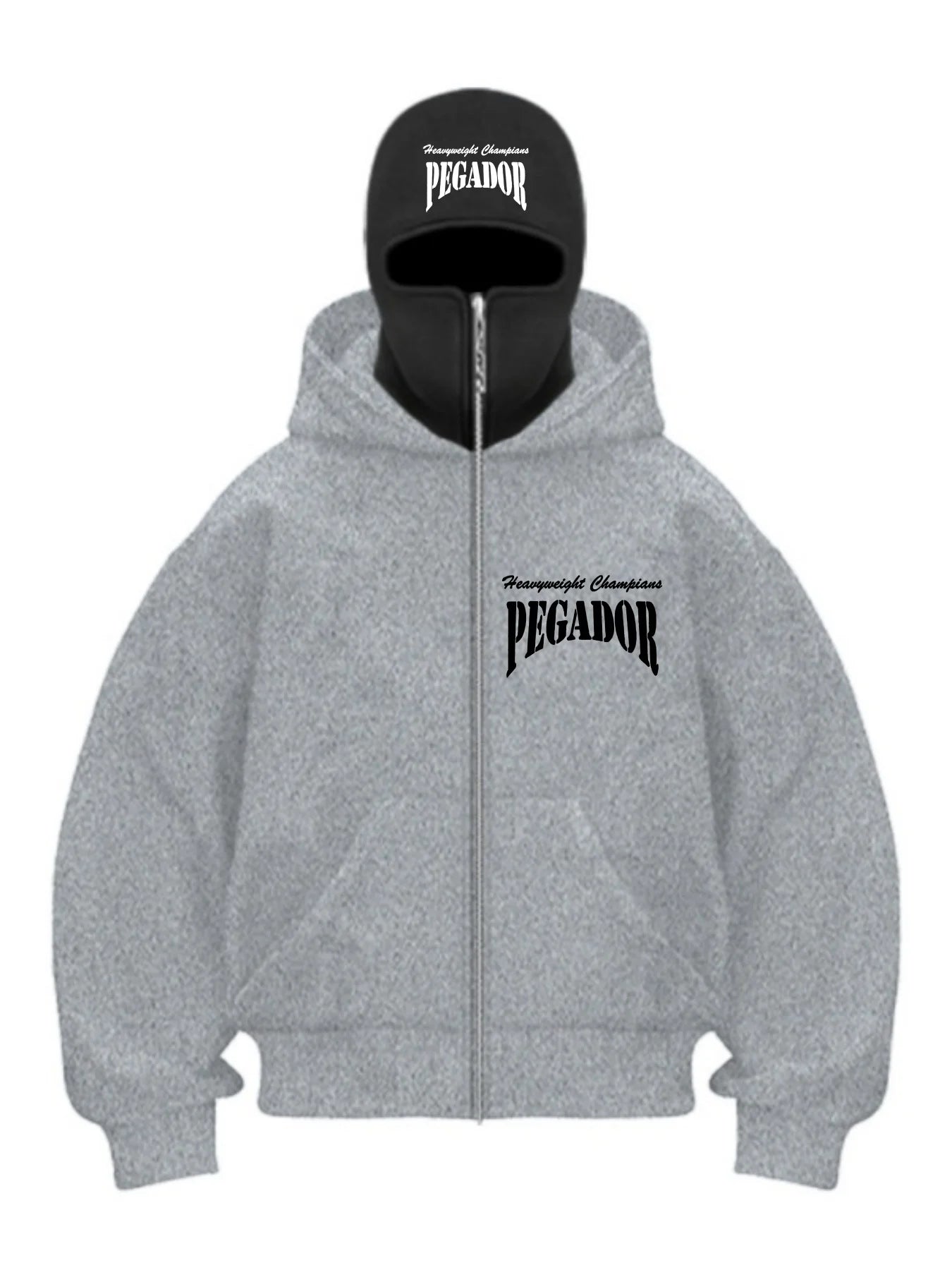 New men's and women's casual sportswear for autumn and winter 2025, with hooded face mask design and warm design.