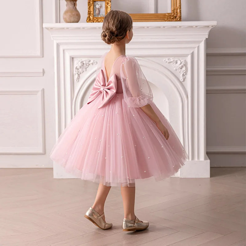 Kindergeburtstagskleider für Mädchen, elegante Kleider, Klavieraufführung, Mädchen-Prinzessin-Kleid, Brautjungfer, Hochzeiten, Abendkleid