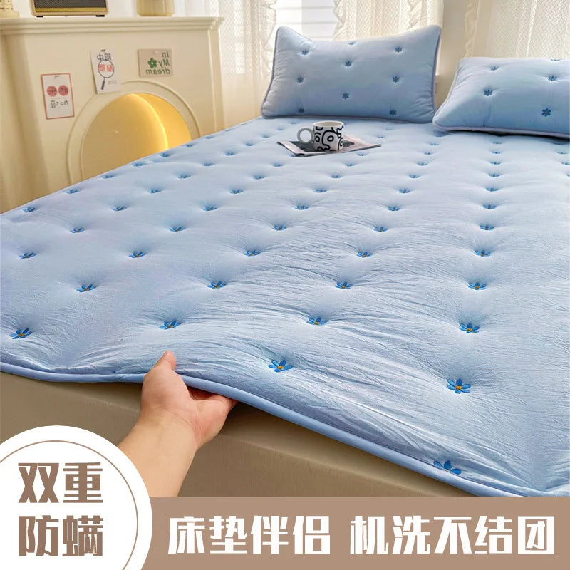 Removable Mattress Protector Thin Lightweight Bed Cover Fits All Sizes Easy to Clean.