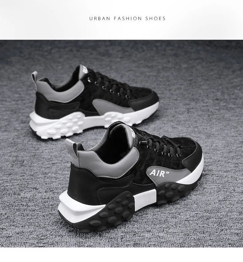 Männer Turnschuhe Plattform Männer Schuhe 2025, Neue Laufschuhe für Männer Luxus Marke Lässig Vulkanisierte Schuhe Bequem Tenis Masculino